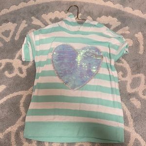 girls sleeveless sequin medium hoodie
